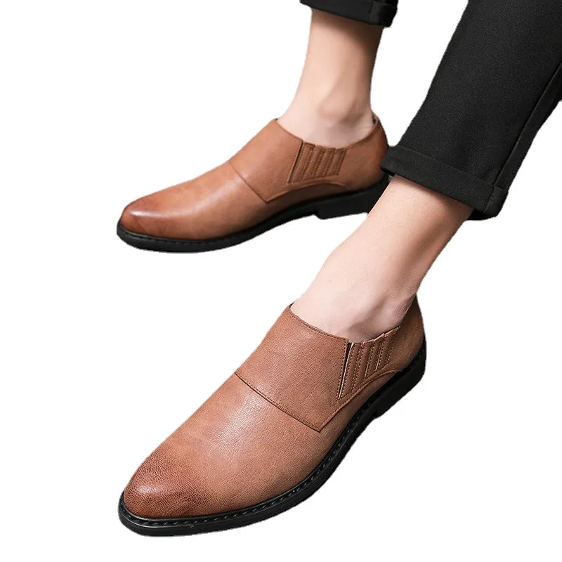 Spring fashion casual men's shoes fashion Korean men's casual shoes leather shoes38-44 yards