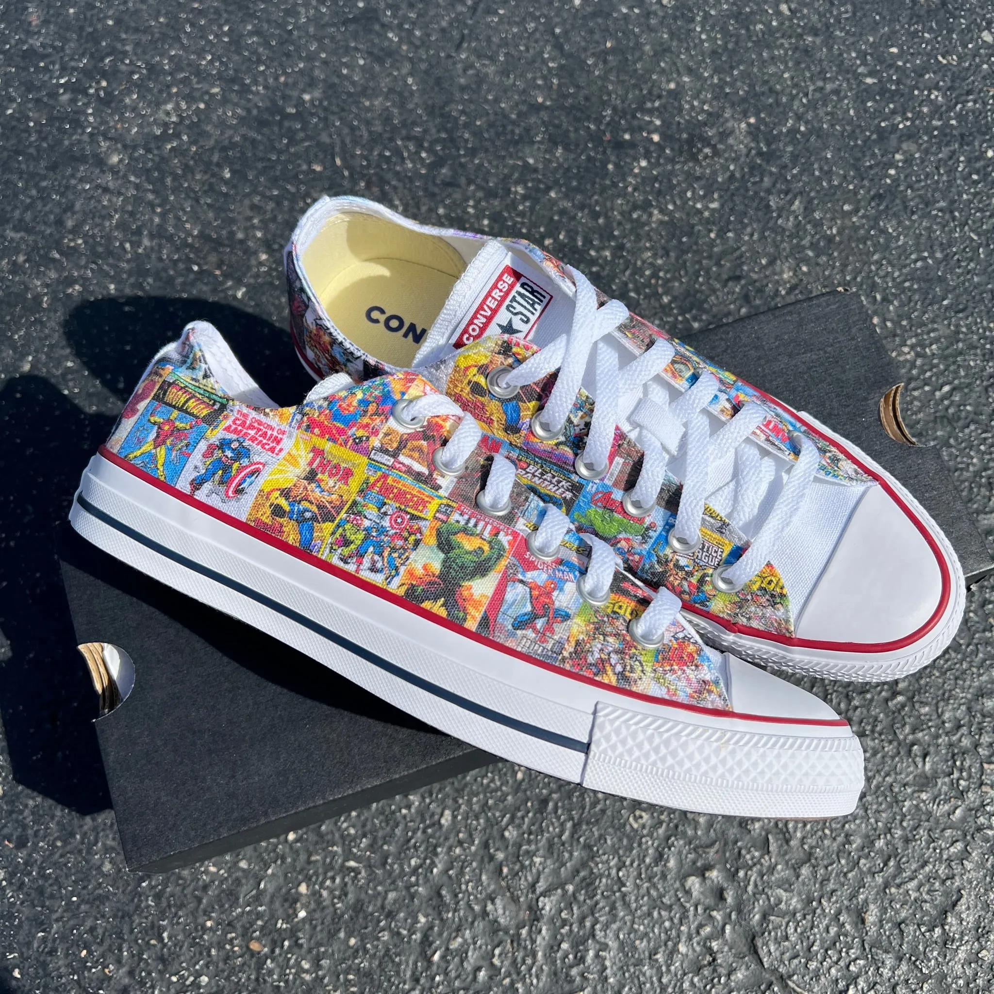 Super Hero Comic Book Low Top