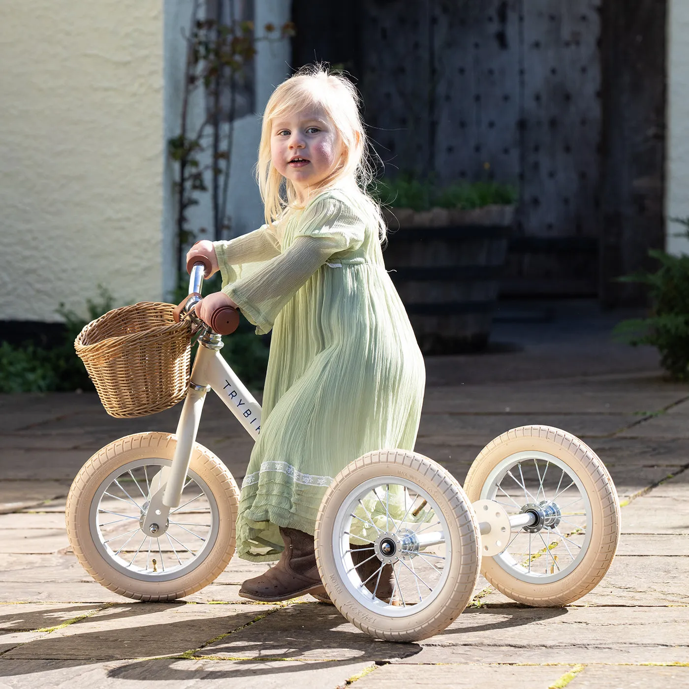 Trybike Steel Balance Trike - Matte - Vintage Cream