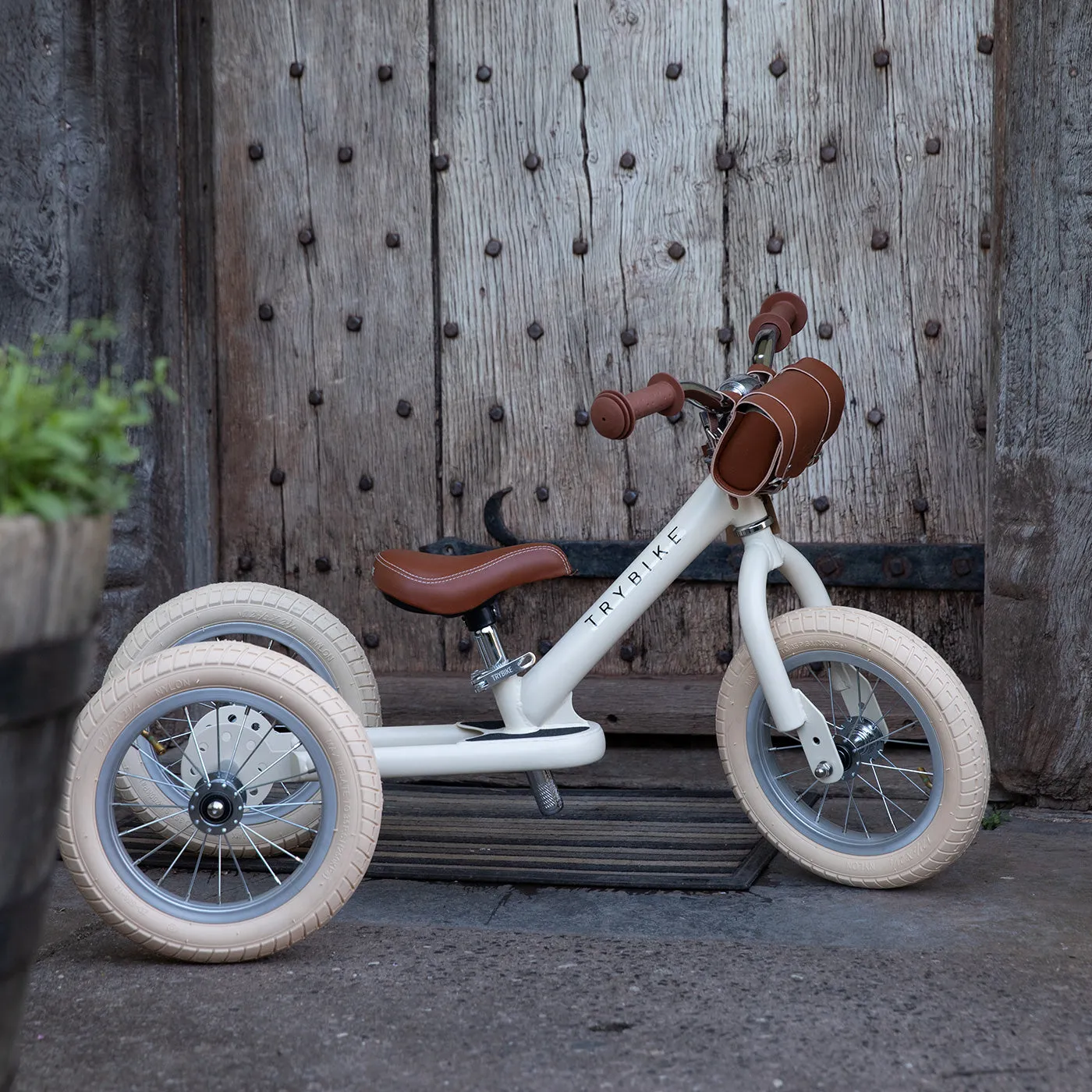 Trybike Steel Balance Trike - Matte - Vintage Cream