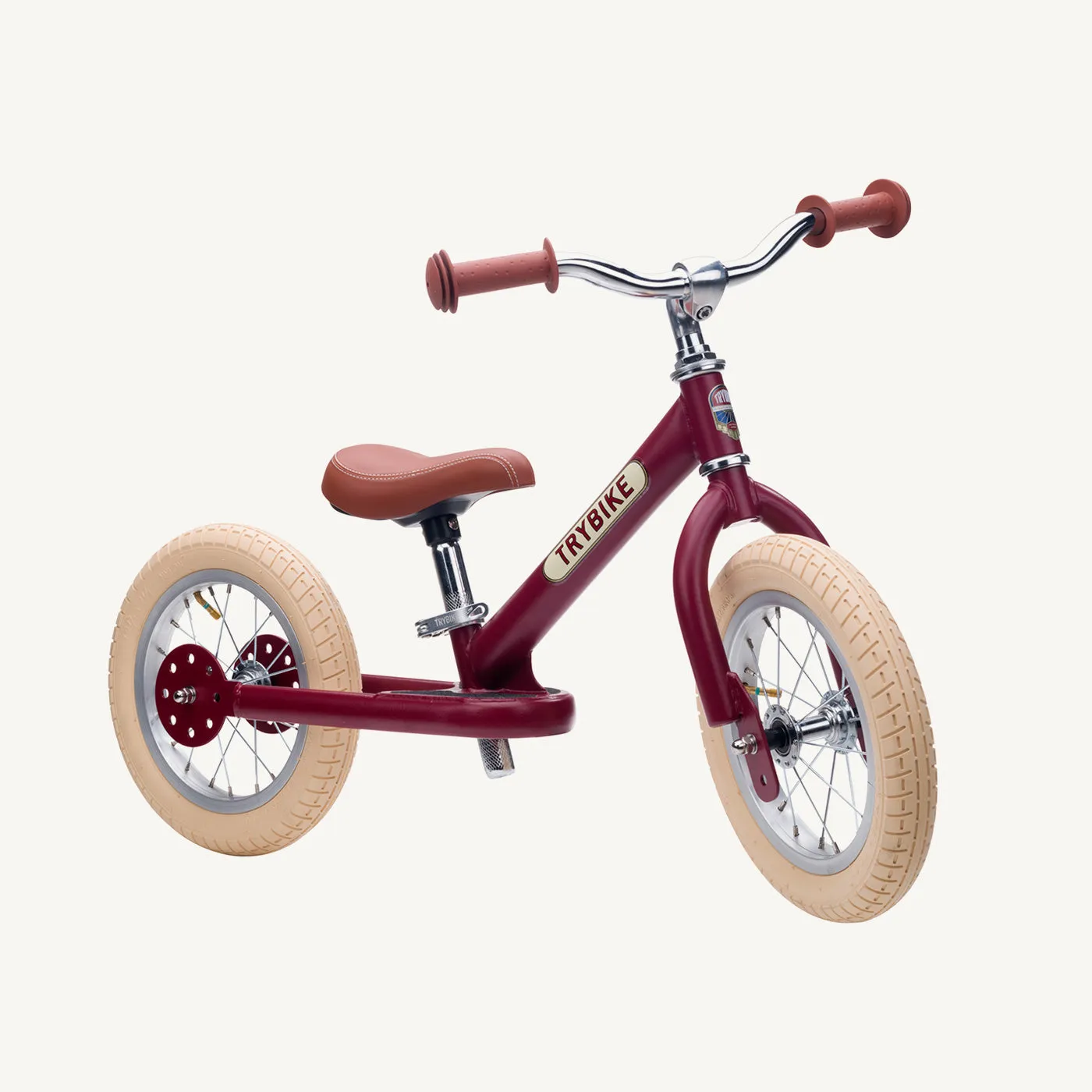 Trybike Steel Balance Trike - Matte - Vintage Red