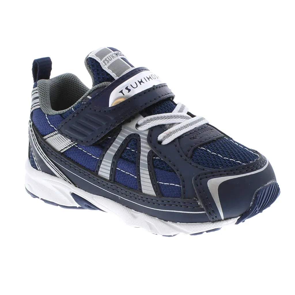 Tsukihoshi Baby Storm Sneaker (Sizes 5-8) - Navy/Silver