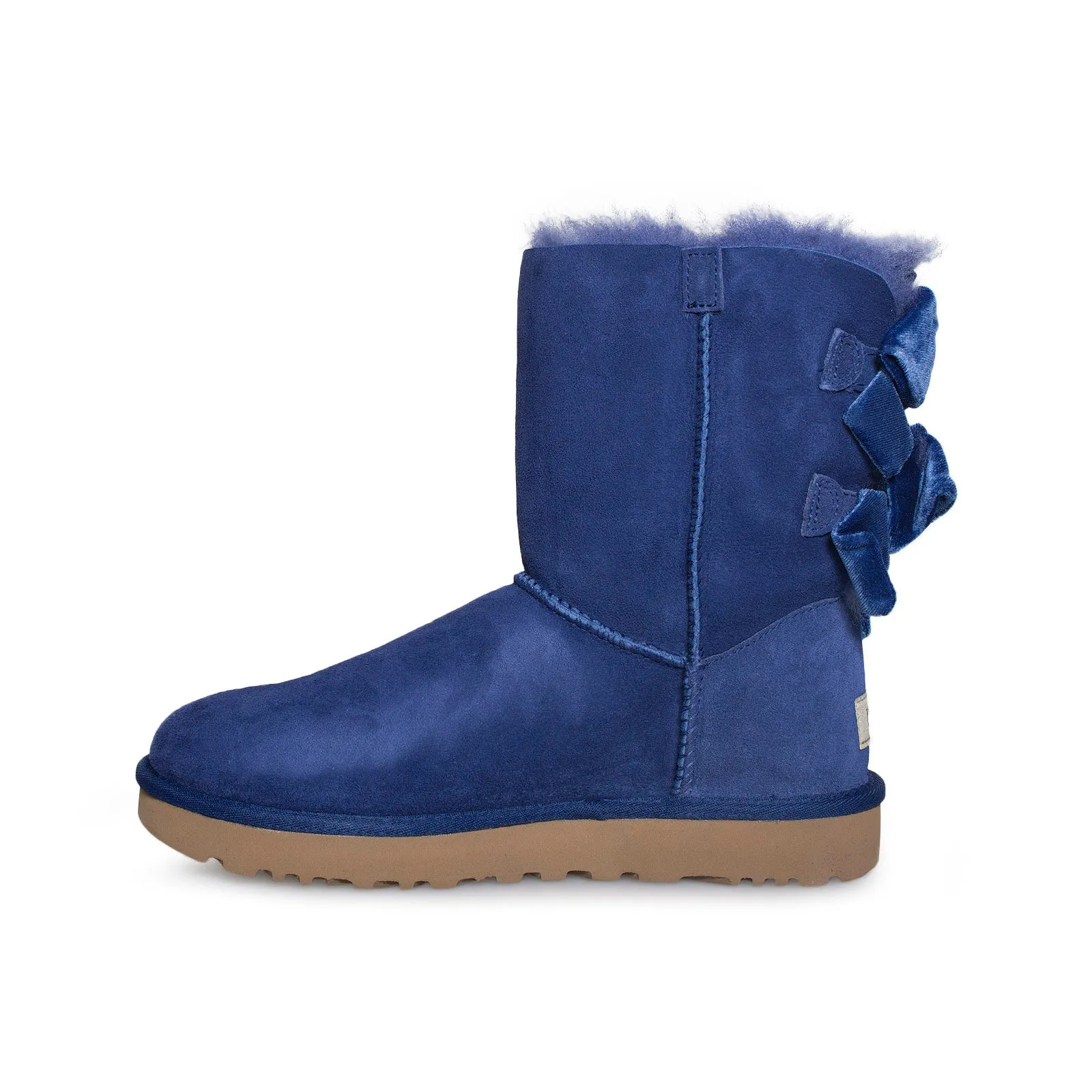 UGG Bailey bow II Velvet Ribbon Shipyard Blue Boots