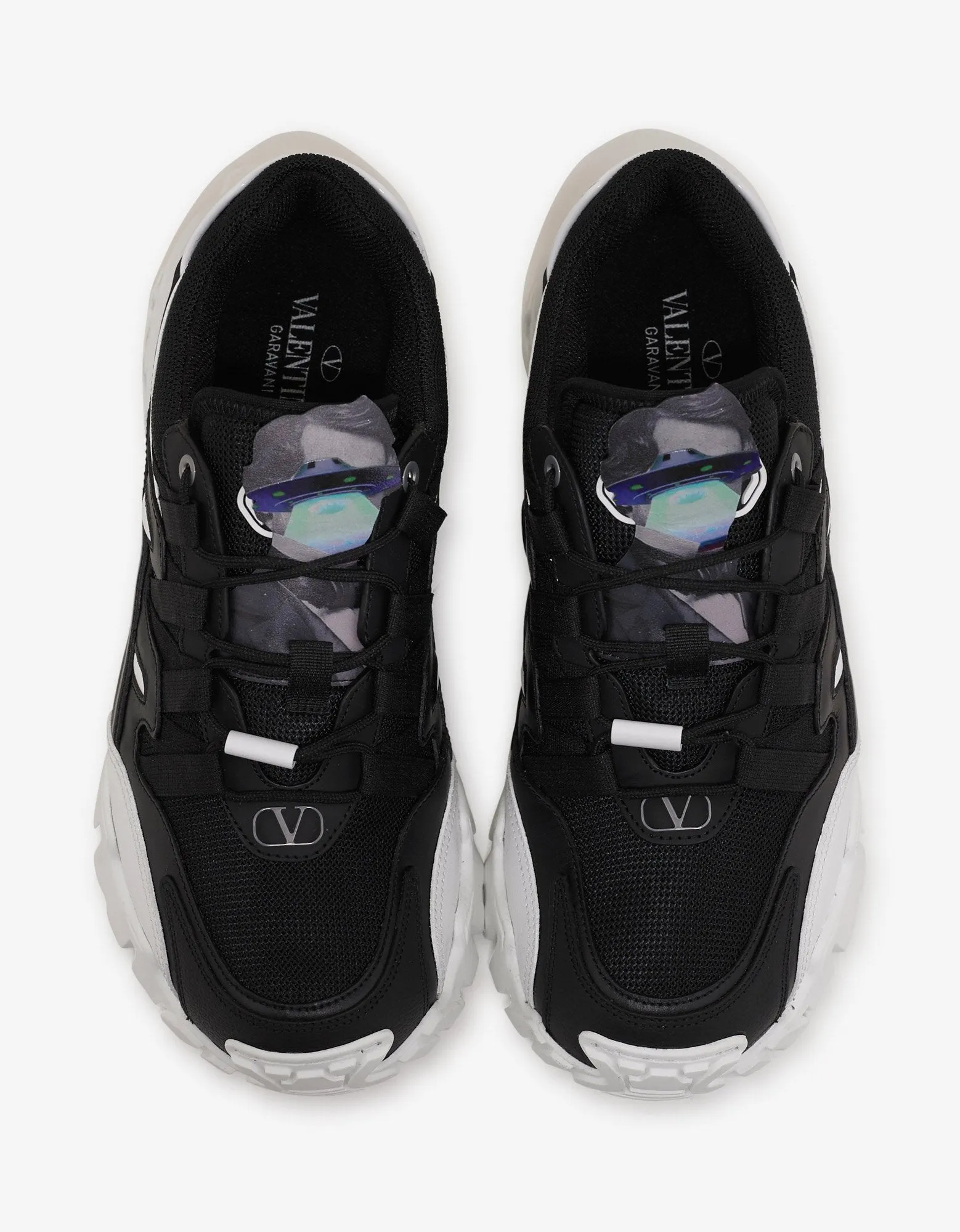 Undercover Black & White Climbers Trainers -