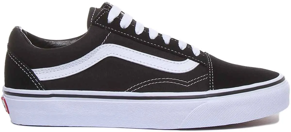 Vans Classic Old Skool In Black White For Women