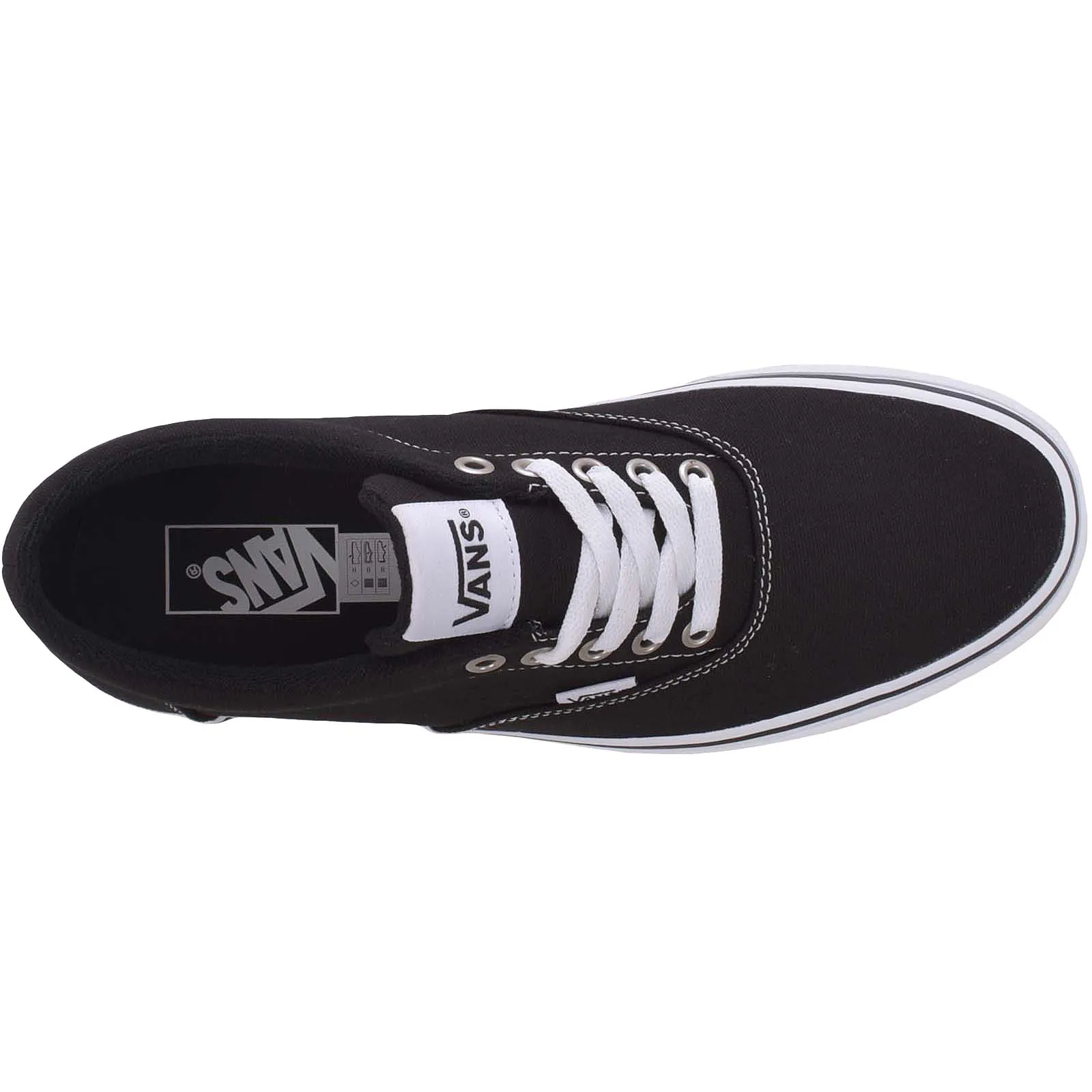 Vans Mens Doheny Canvas Trainers - Black/White