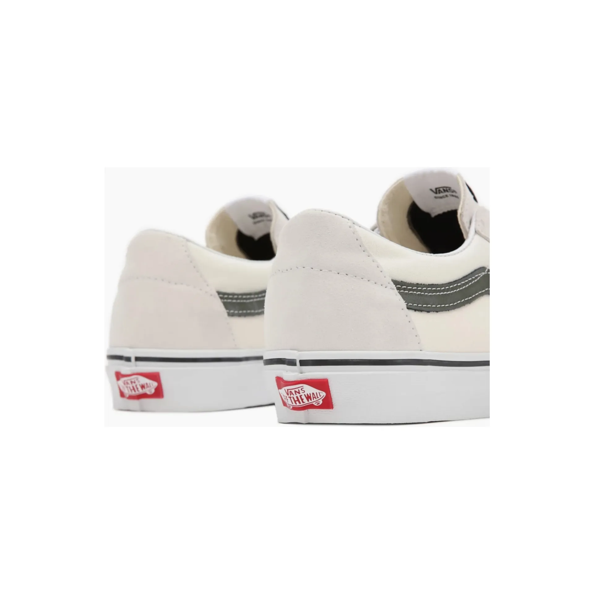 Vans Men's Utility Pop Sk8 Low Shoes - Natural White / Olive