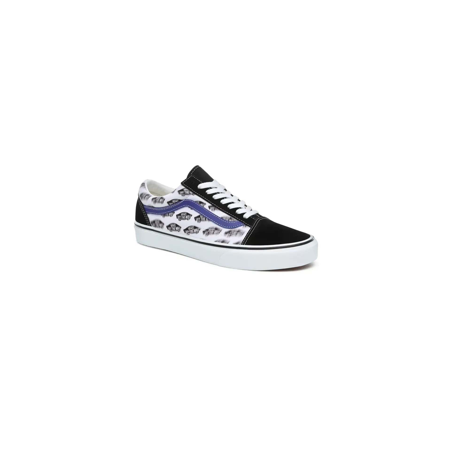 Vans Unisex Blur Boards Old Skool Shoes - Black / Royal Blue