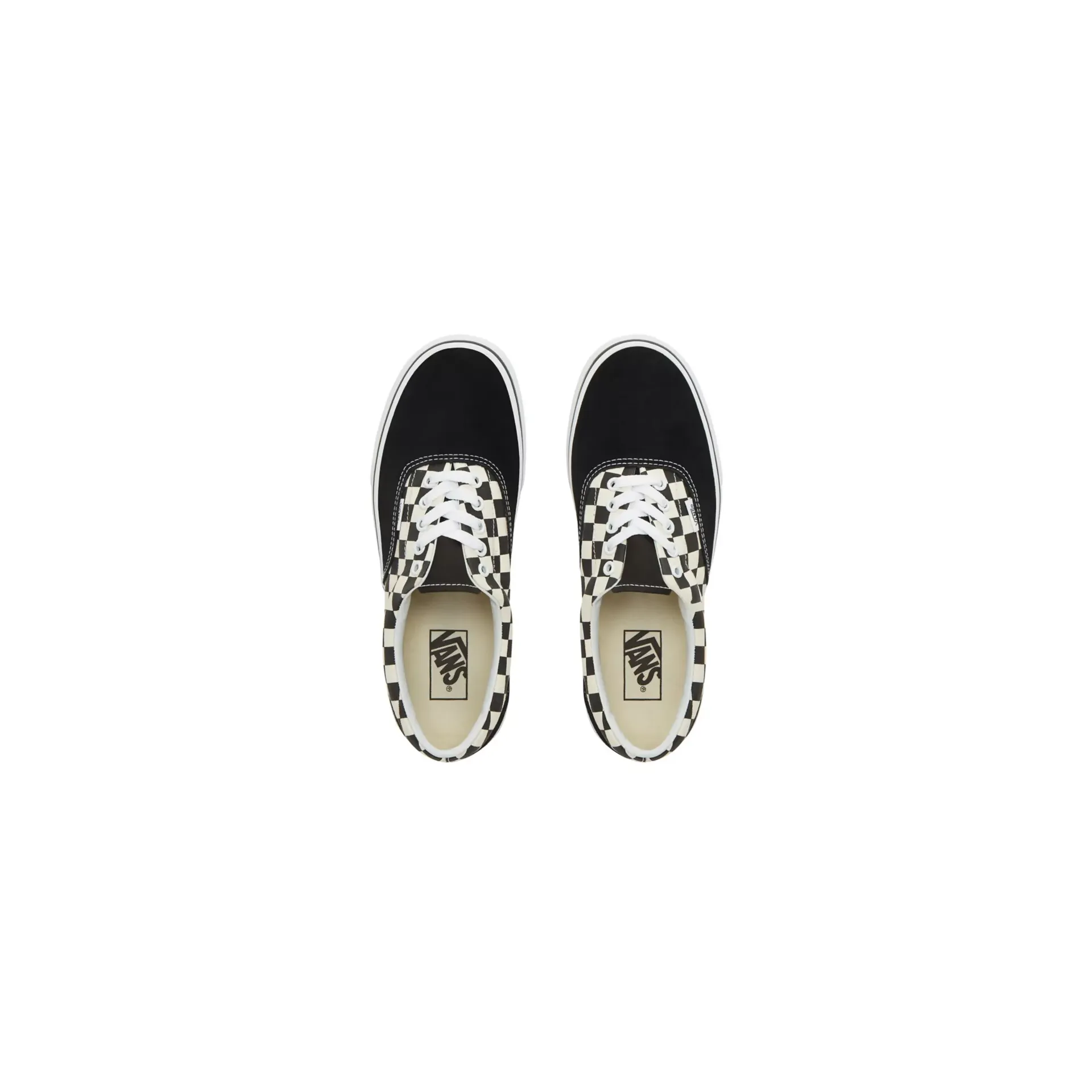 Vans Unisex Primary Check Era Shoes - Black / White / Checkerboard