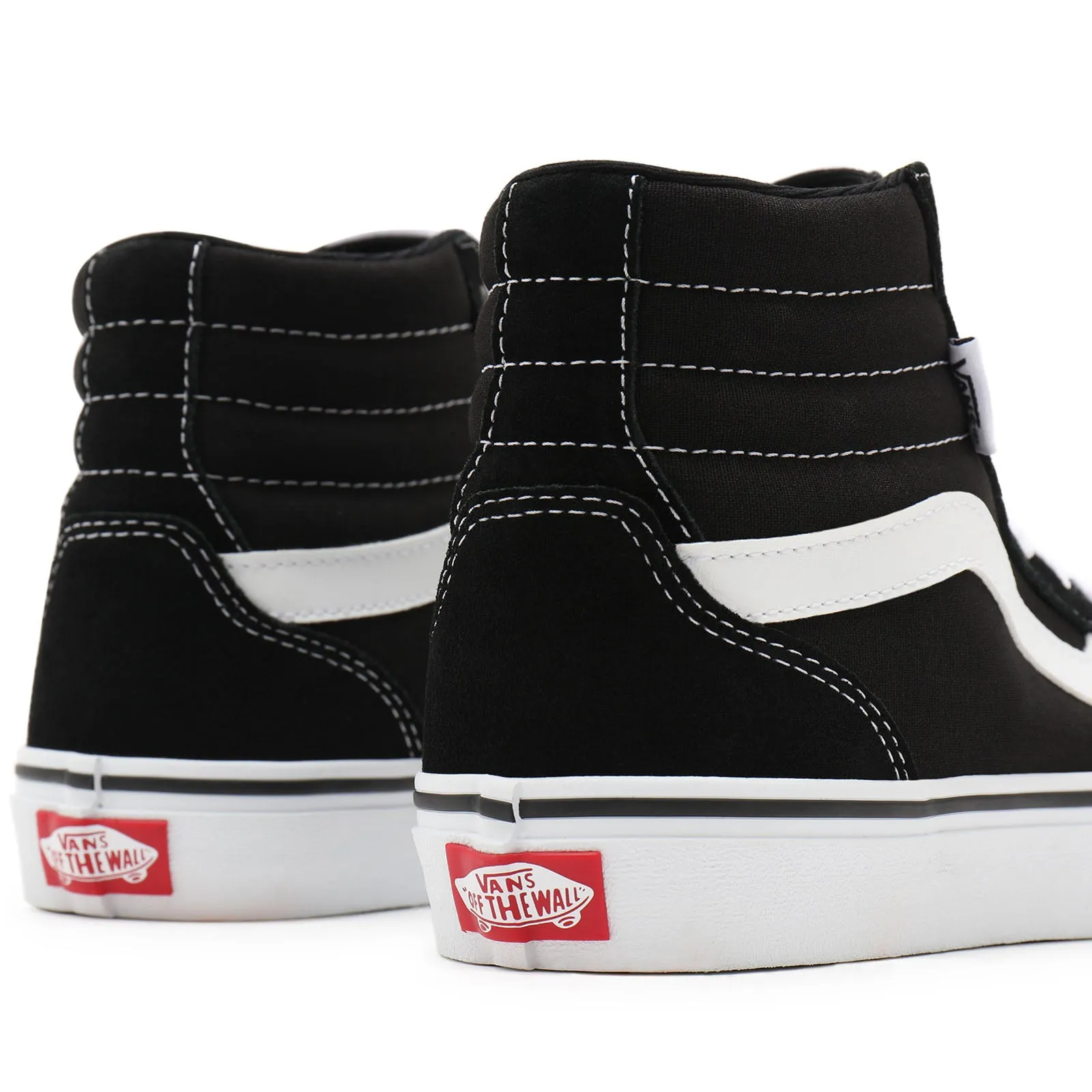 Vans Womens Filmore Hi Suede Canvas Trainers - Black/White