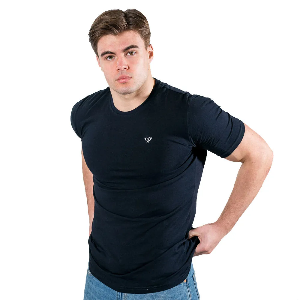 Walker & Hunt - Navy Understated Tee