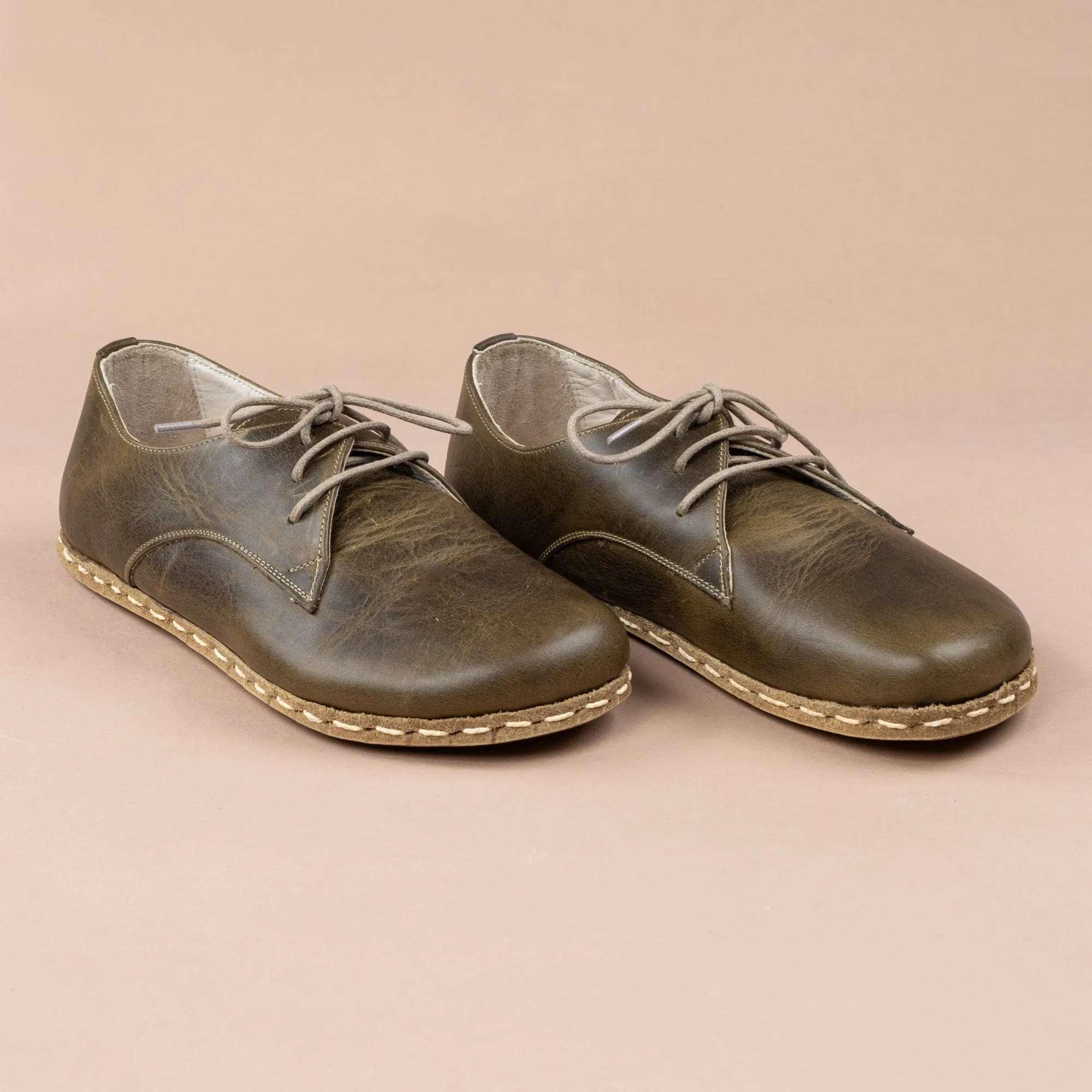 Women's Green Oxfords