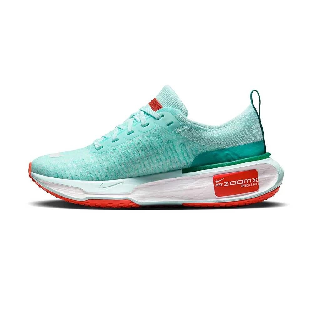 Women's Nike Invincible Run 3 Running Shoe  - Jade Ice/White-Clear Jade-Malachite - Regular (B)