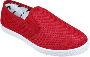 women's red slip on shoes Case of 24