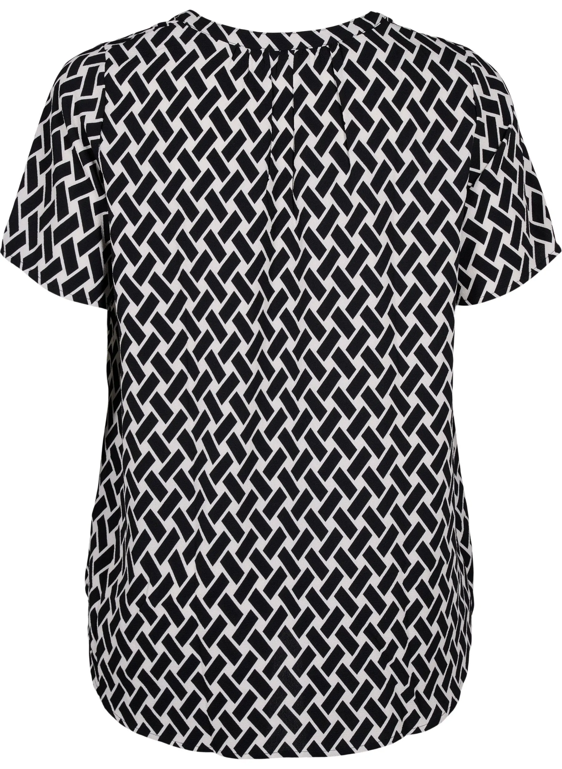 Zizzi Anni Blouse in Graphic Print